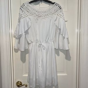 White dress size medium boutique